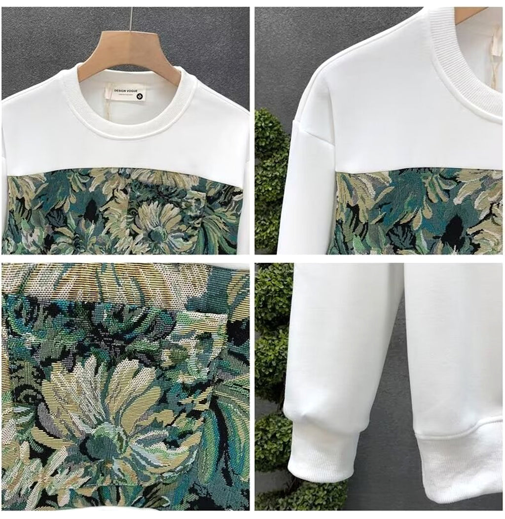 Fashion Brand Crew Neck Pullover Sweatshirt Men - enhanced image 8