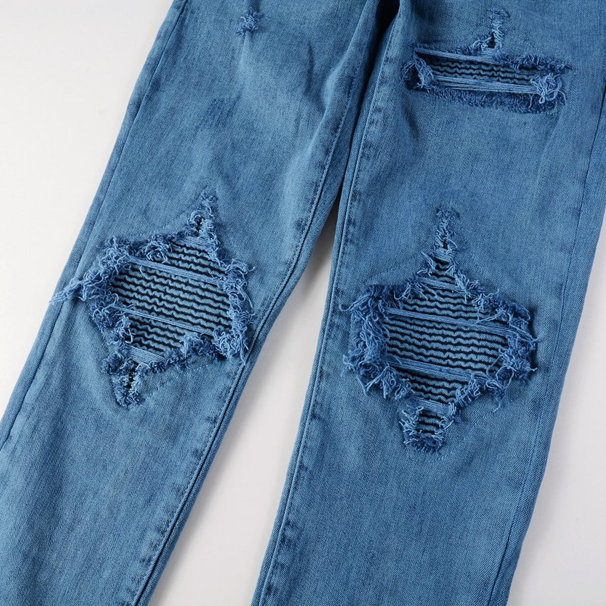 UrbanRift™ – Distressed Mid-Waist Street Jeans - enhanced image 8