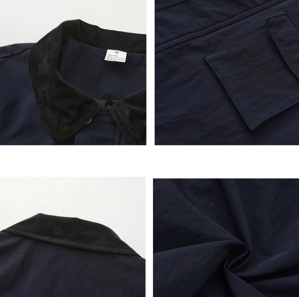 Fashion Solid Color Zipper Jacket Jacket Men - enhanced image 8