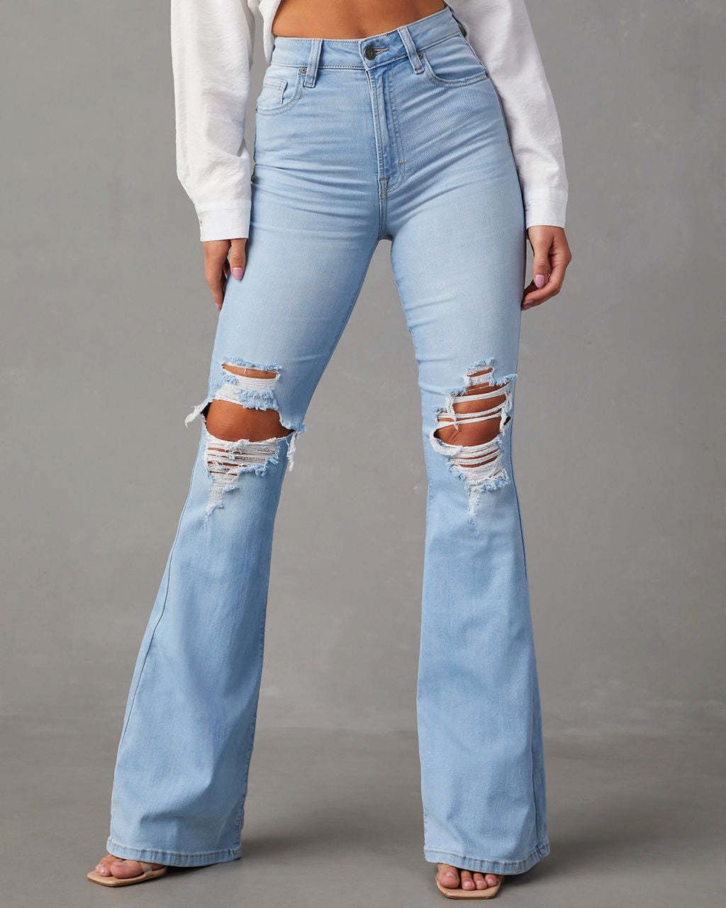 Fashion Temperament Wide-leg Jeans Women - enhanced image 8