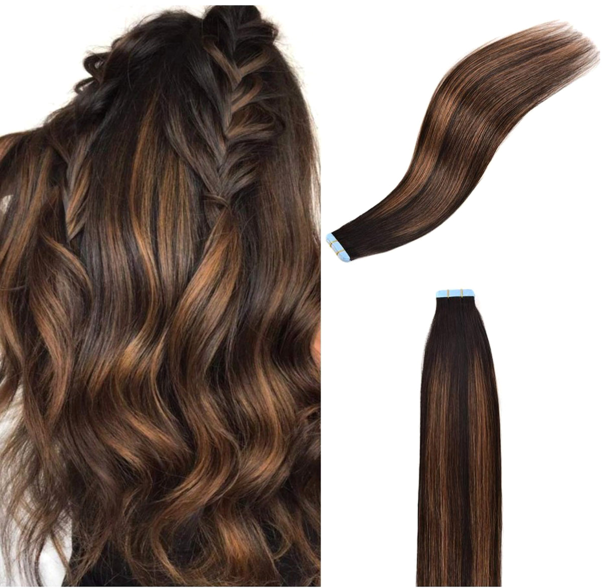 LuxeWave Traceless Invisible Real Hair Wig Extension - enhanced image 8