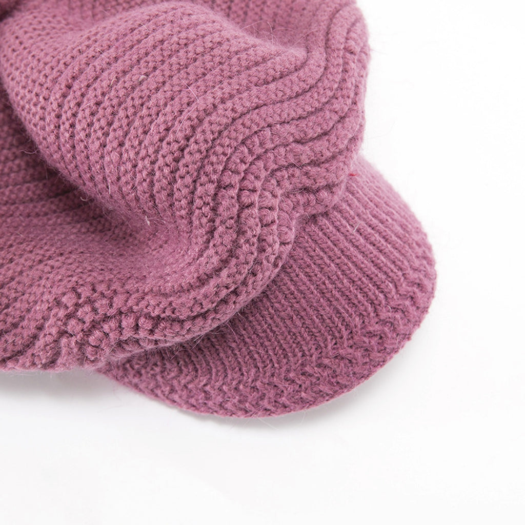 Fleece Fashion Warm Ladies Knitted Hat - enhanced image 8