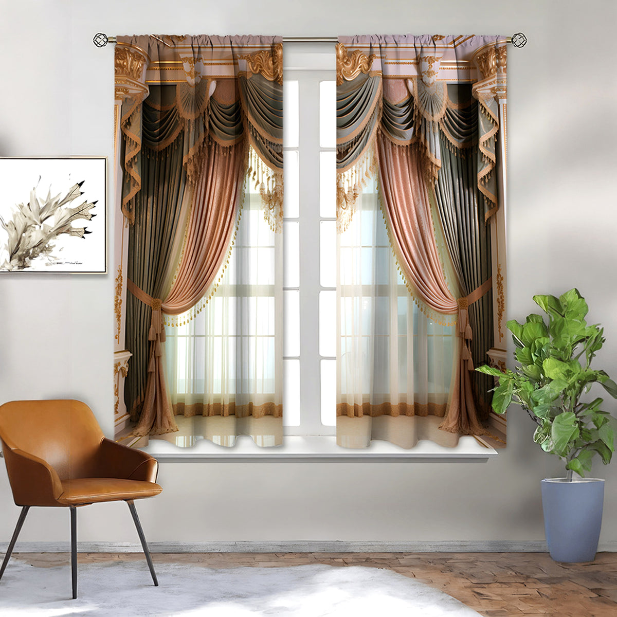 Floréalis™ – European Floral Embroidered Curtain Panel - enhanced image 8