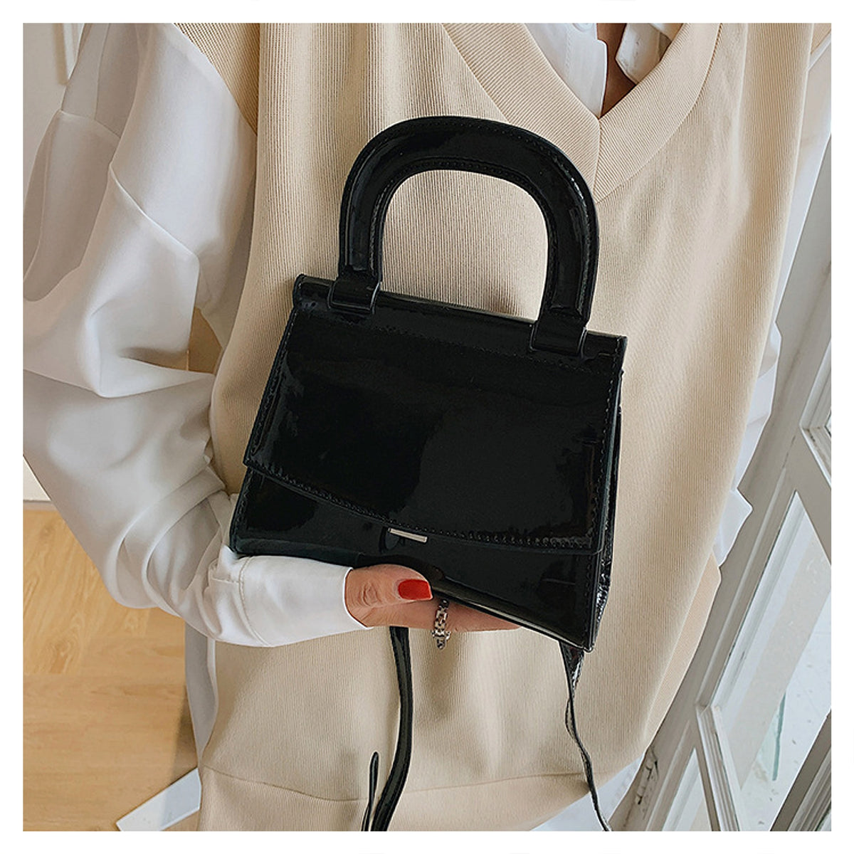 GlosséMini™ – Patent Leather Shine Bag - enhanced image 8