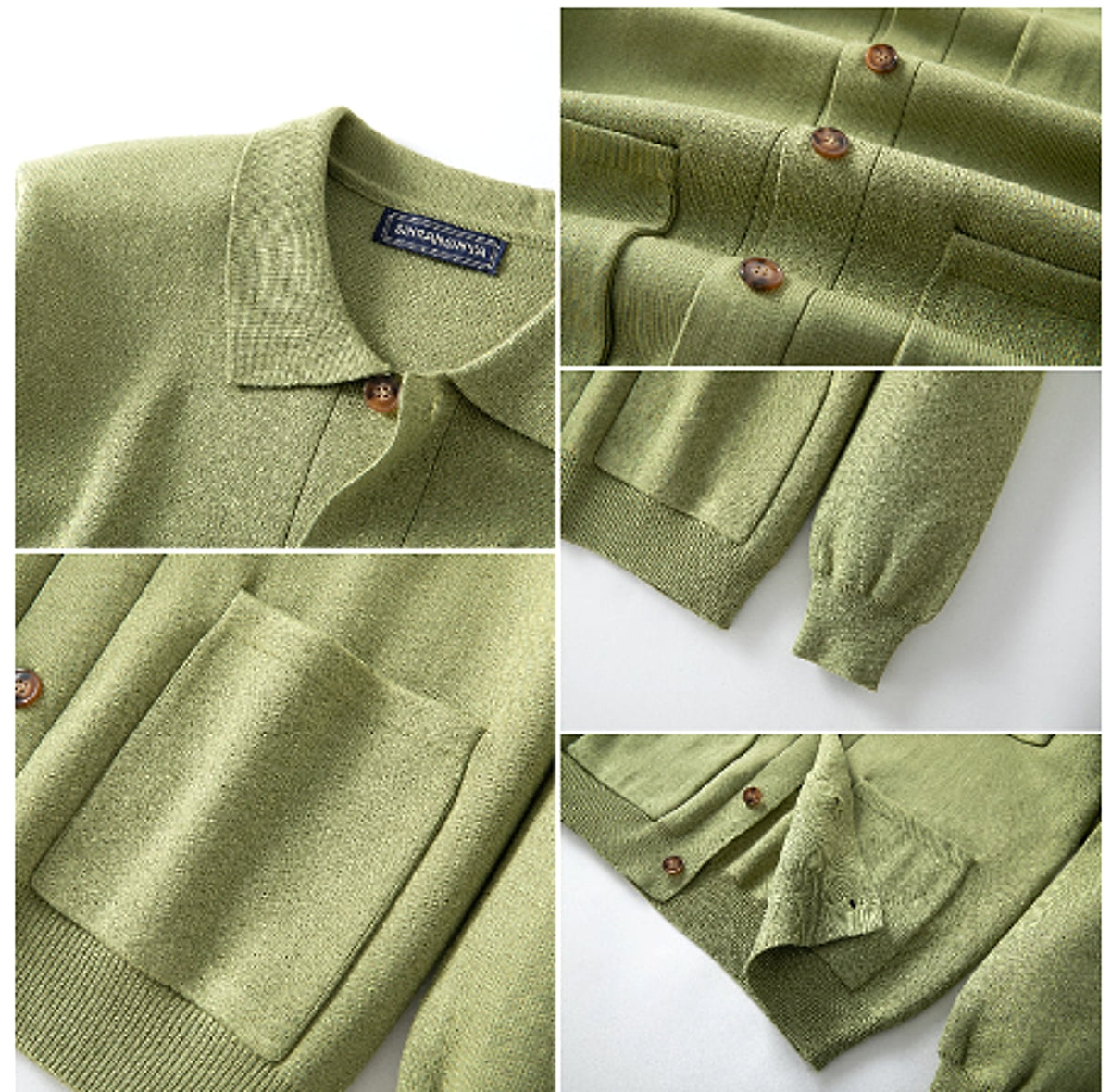 High-density Sweater Shirt Collar Long Sleeve - enhanced image 8