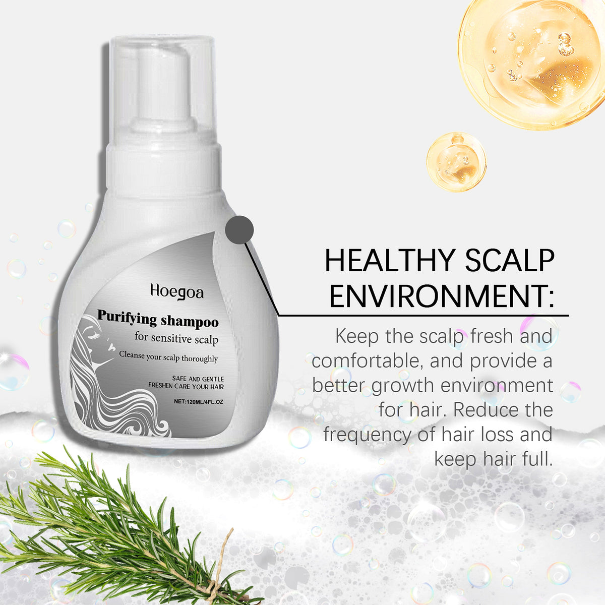 Hoegoa Chamomile Shampoo for Smooth & Shine | For Dry & Frizzy Hair - enhanced image 8