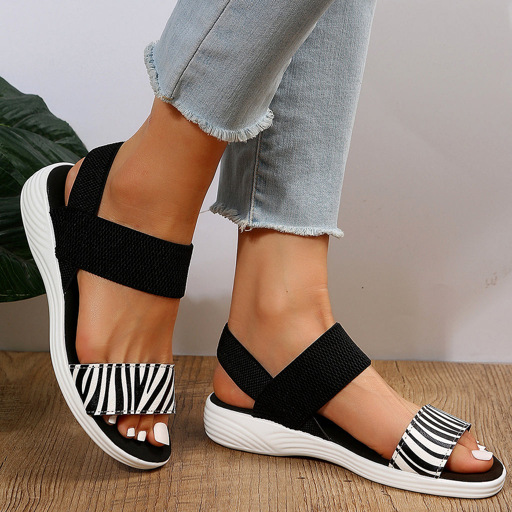 Houndstooth Striped Flat Casual Shoes - enhanced image 8