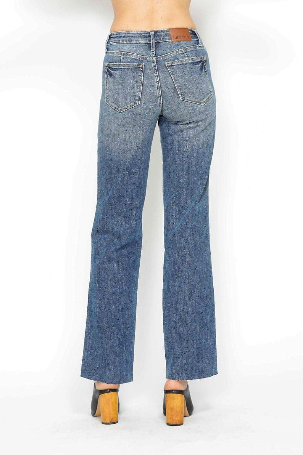 Judy Blue Full Size Tummy Control Straight Jeans - enhanced image 8