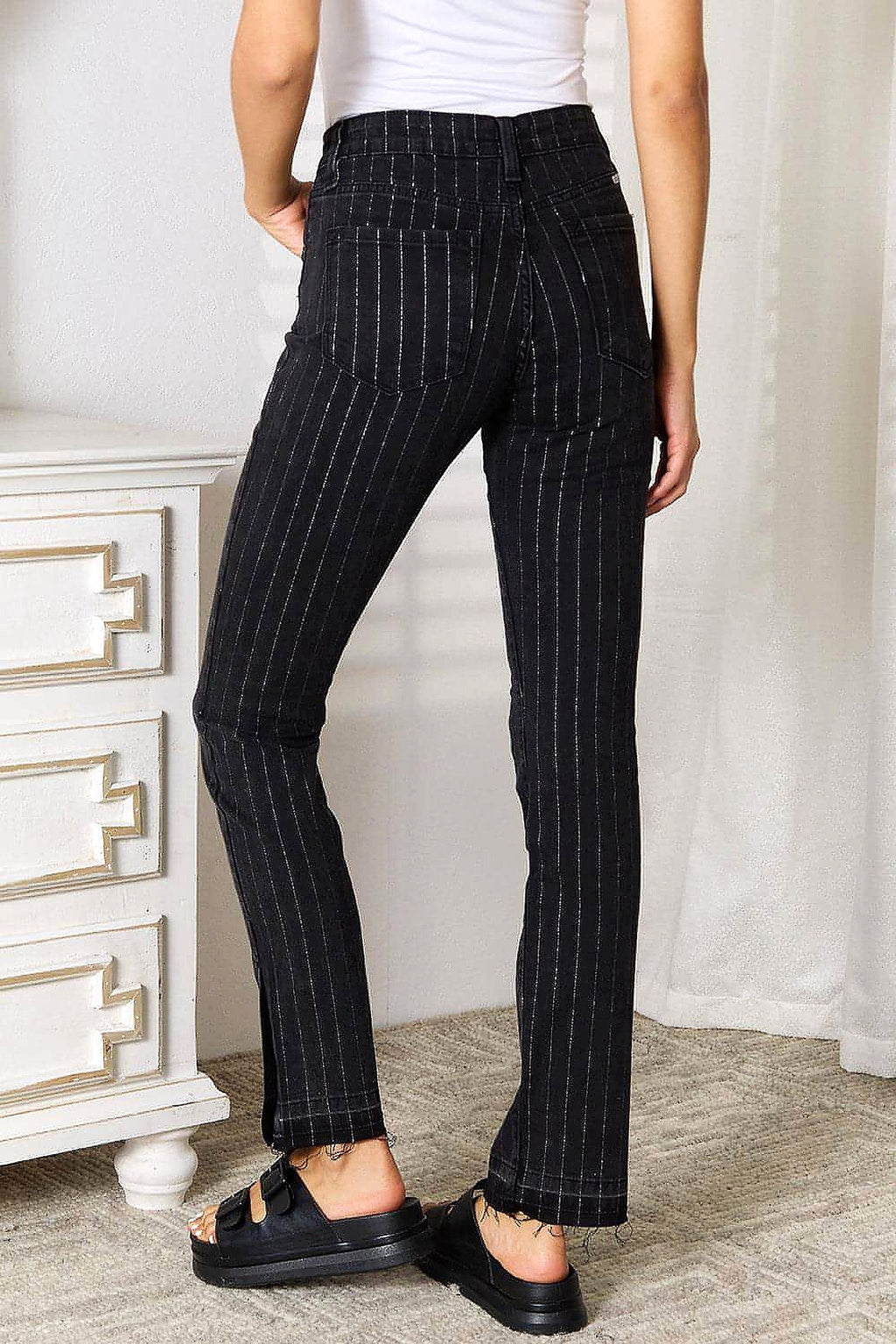 Kancan Striped Pants with Pockets - enhanced image 8