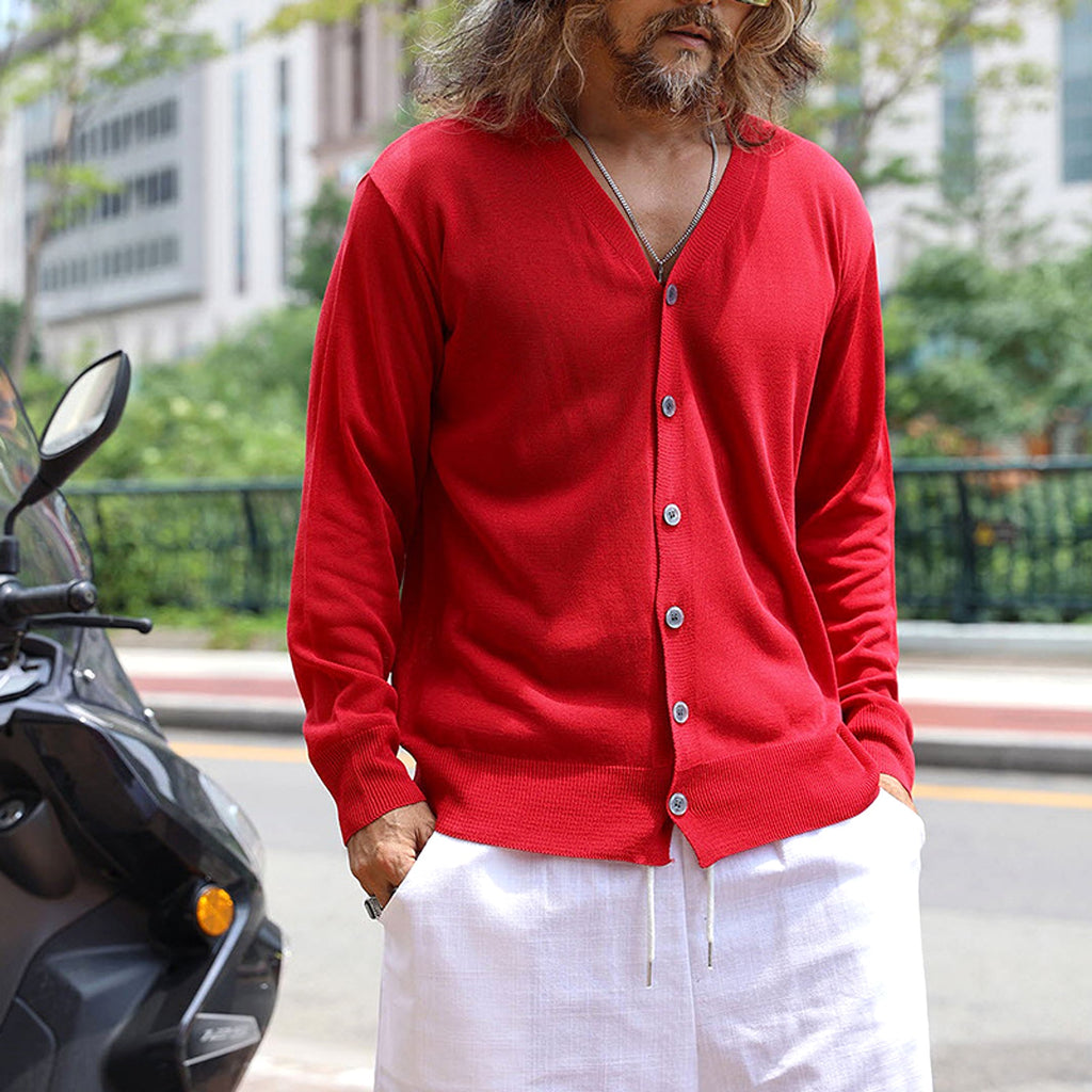Knitted Sweater Men's Top - enhanced image 8