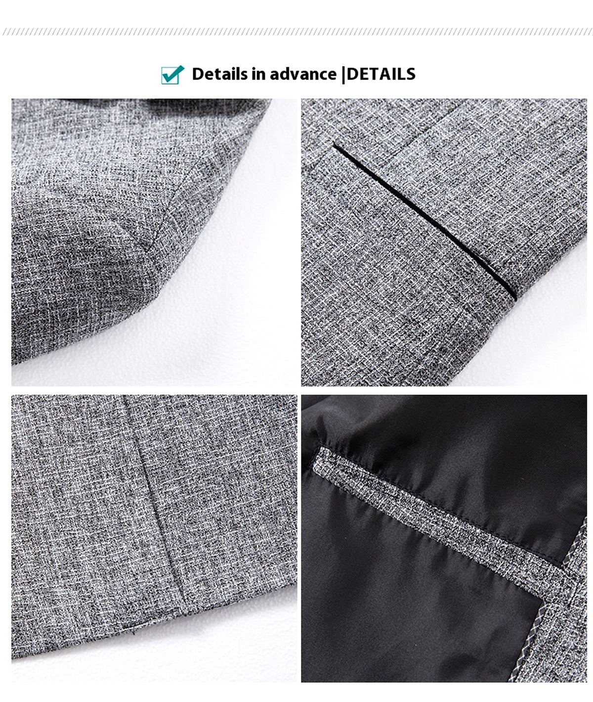 Korean-style Slim-fit Single Row One Button Small Business Suit Coat - enhanced image 8