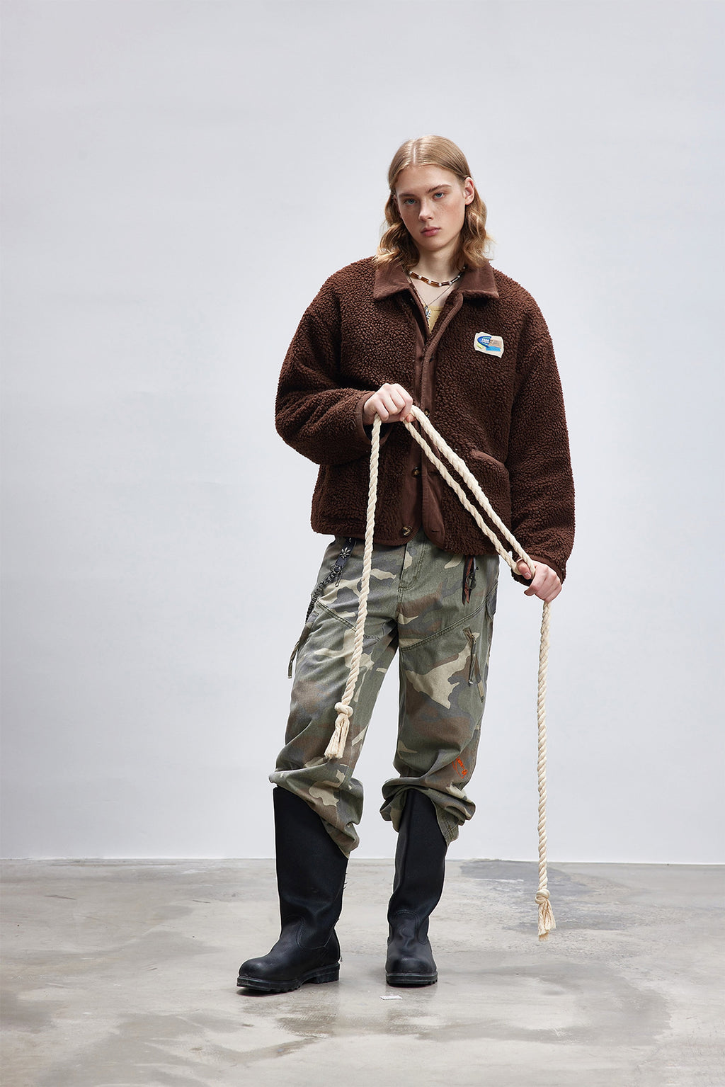 Lamb Wool Cotton Coat Thick Warm - enhanced image 8