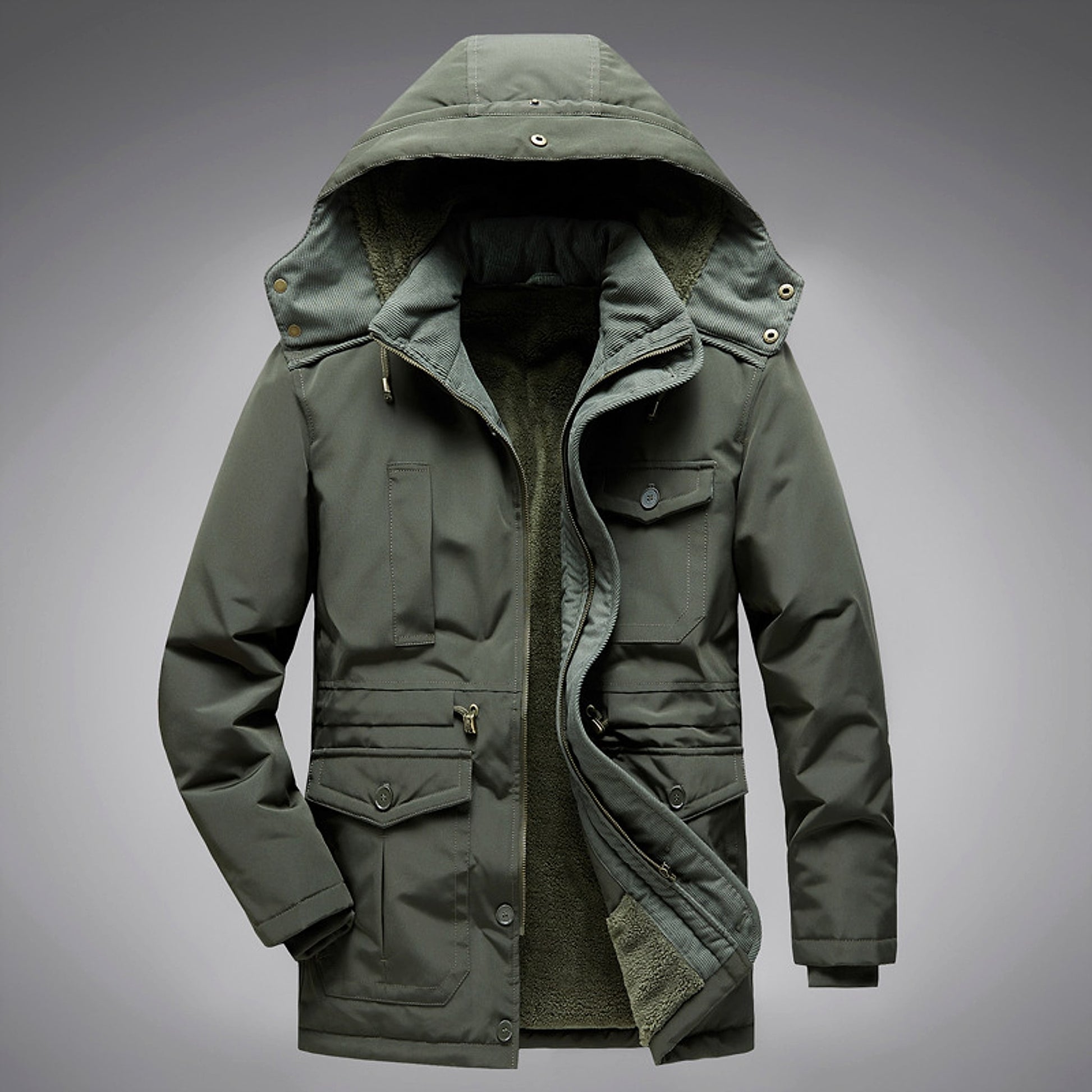 A.1 Lambswool Liner Cotton Coat Jacket Men - enhanced image 8