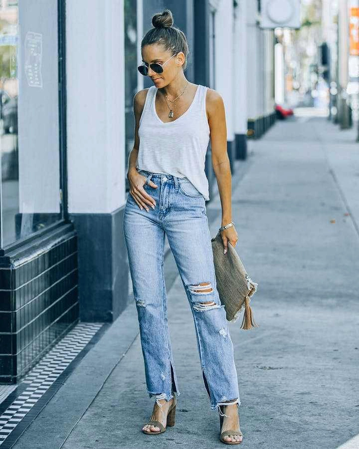 SkyFade™ - Fashion Street Washed Jeans - enhanced image 8