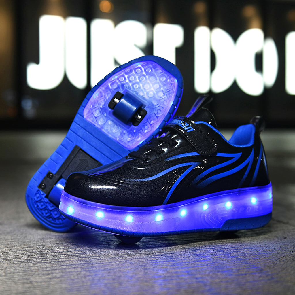 Light Charging Pulley Shoes Single And Double Wheels - enhanced image 8