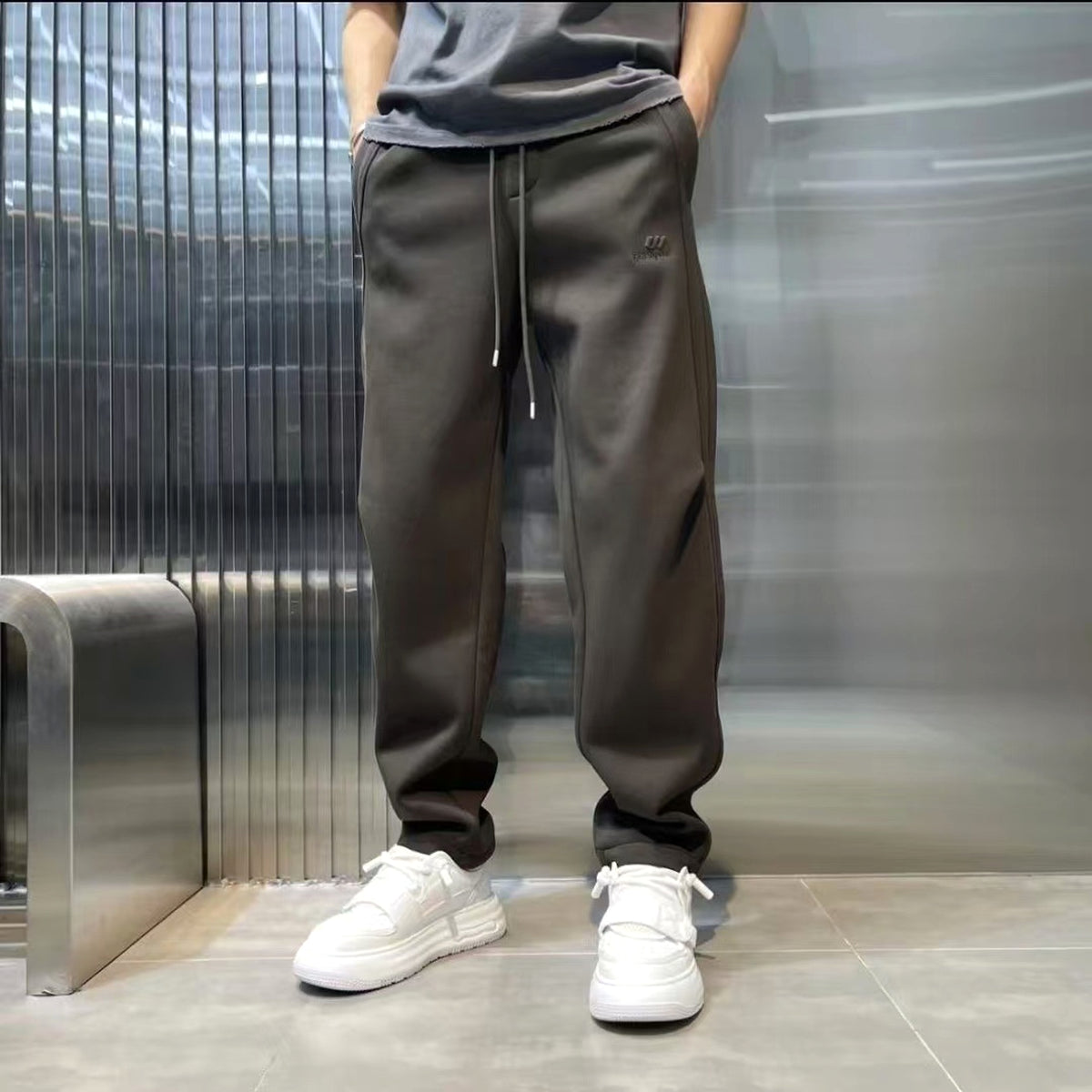 Loose Straight Track Sweatpants Casual Long Pants Men - enhanced image 8