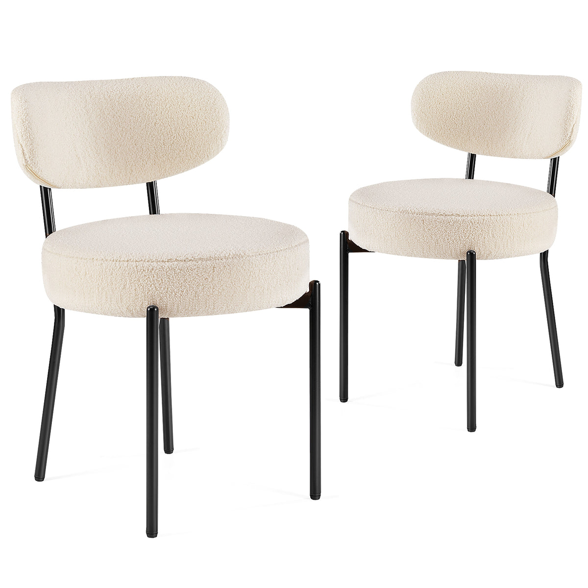 LuneluX_Home – Set of 2 Bouclé Dining Chairs | Nordic Edition - enhanced image 8