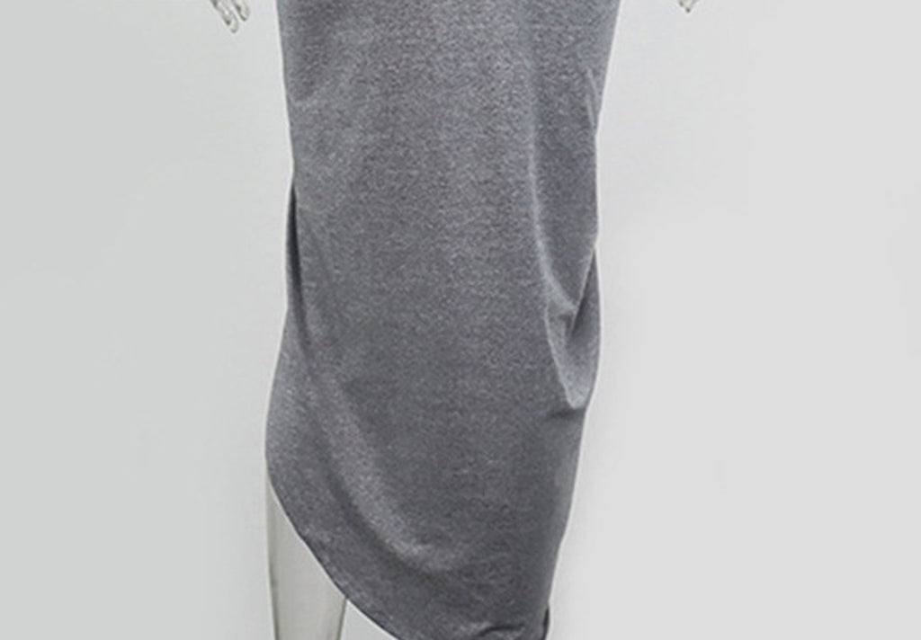 Medium Length Irregular Vest Dress - enhanced image 8