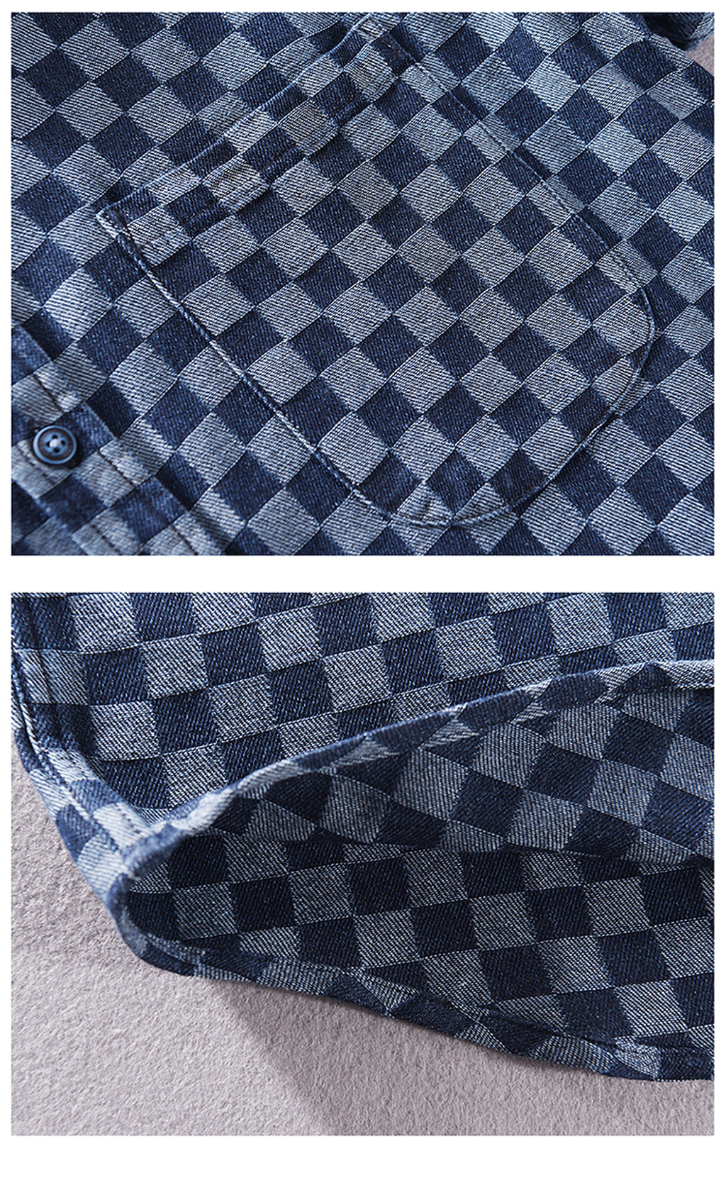 Men DressShirt Casual Cotton - enhanced image 8
