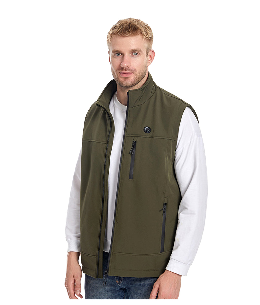 Men's Heated Softshell Vest – Rechargeable Thermal Outdoor Sportswear - enhanced image 8