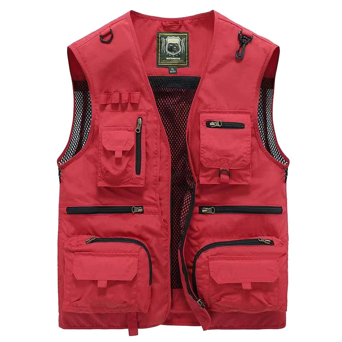 Safari waistcoat multi-pocket men jacket - enhanced image 8