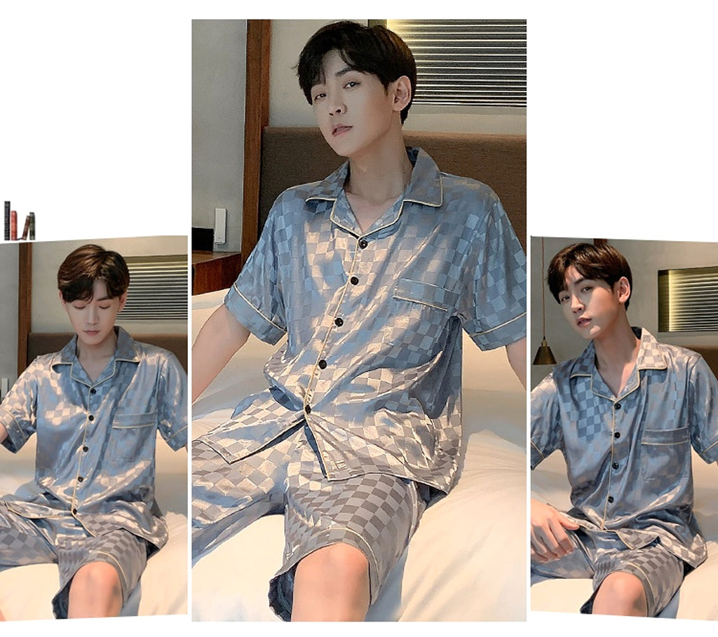 Men's Pajamas Summer Homewear Suit - enhanced image 8
