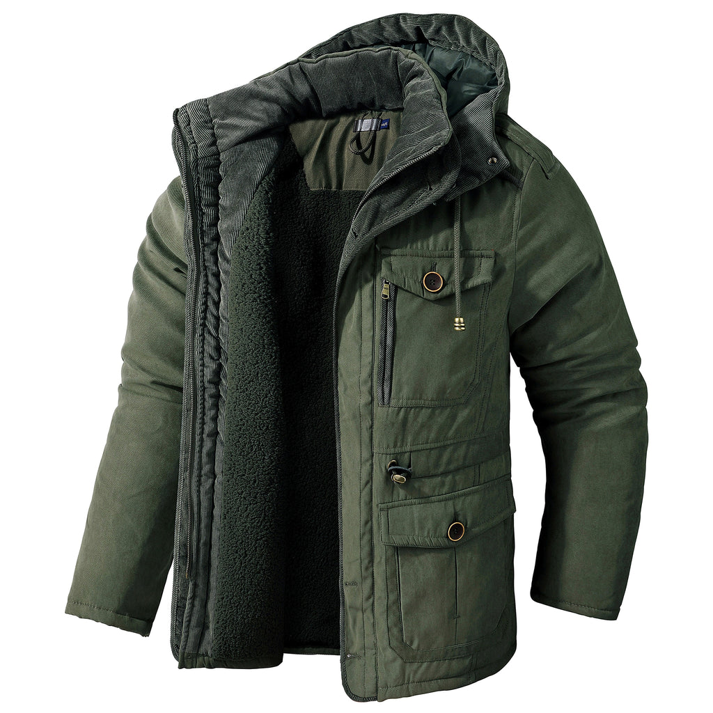 A Men's Plus Size Lambswool Cotton Jacket - enhanced image 8