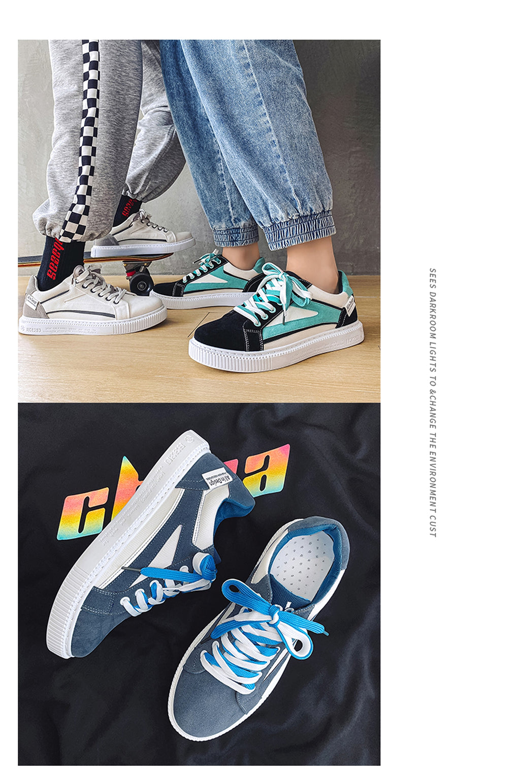 Men's Shoes Summer New Breathable Thin Sneakers Casual Low Top - enhanced image 8