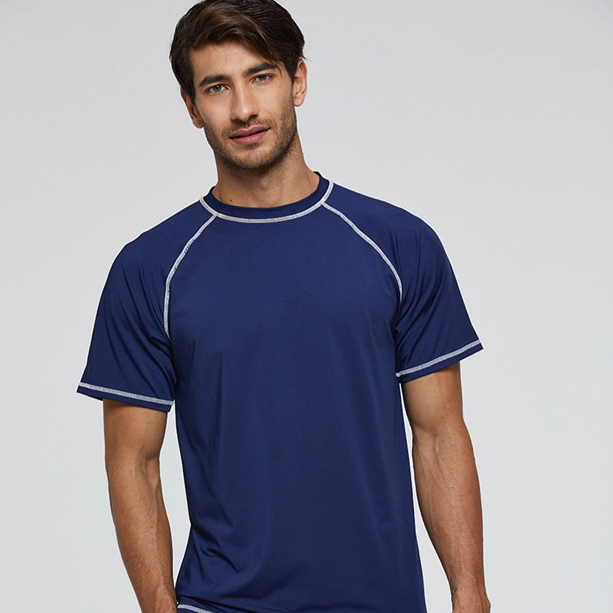 Men's Short Sleeve Loose Sun-proof Clothes Outdoor Sun Protection Quick Drying Clothes Men's Surfing Suit Swimsuit - enhanced image 8