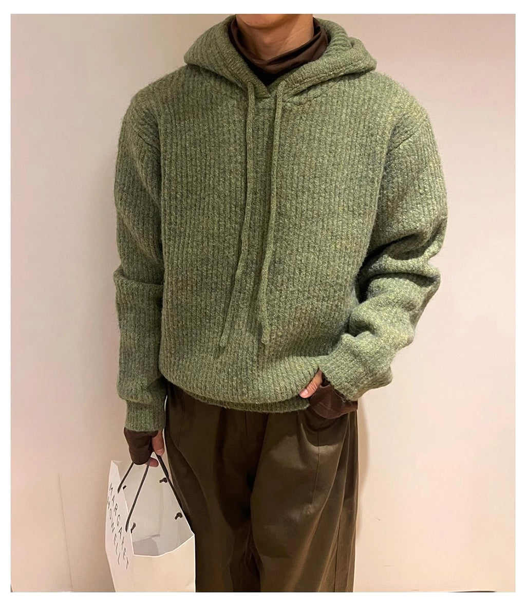 Men's Slouchy Fluffy Hoodie Jacket – Soft Thickened Winterwear - enhanced image 8