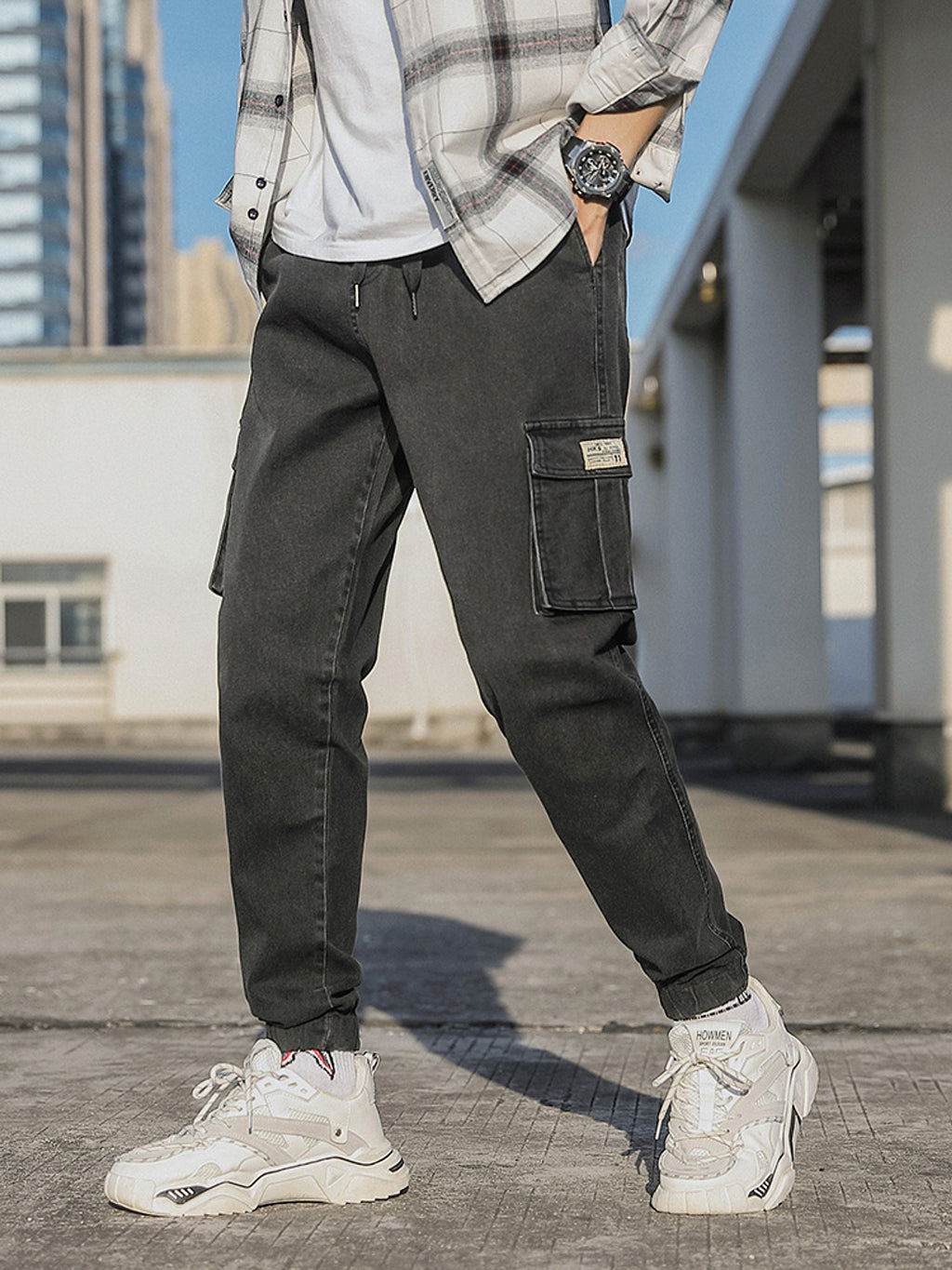 Casual Cargo Pants (Jeans) Men - enhanced image 8