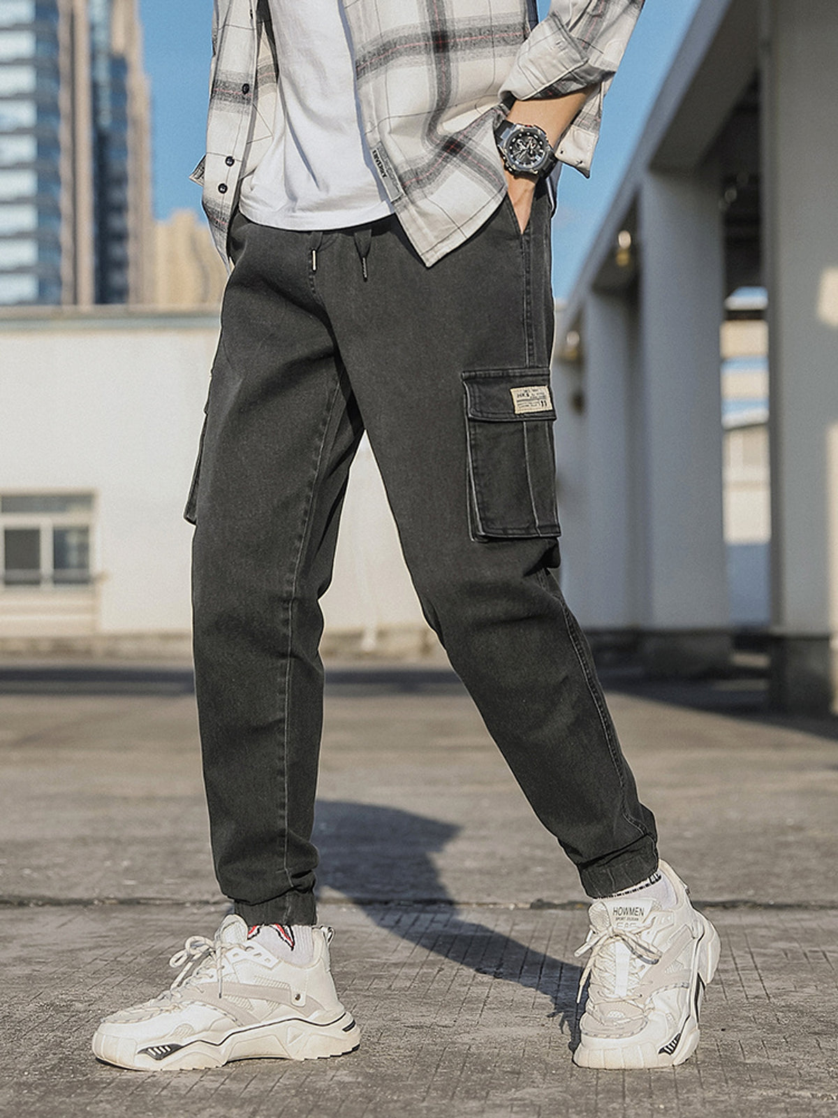 Casual Cargo Pants (Jeans) Men - enhanced image 8