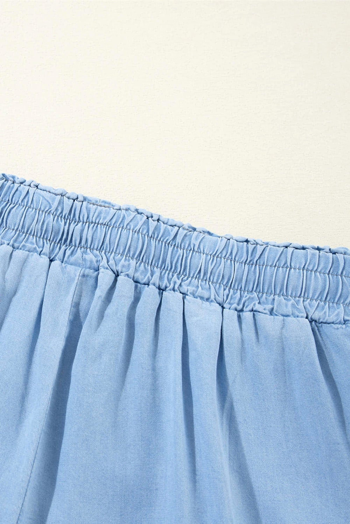 Myosotis Drawstring High Waist Wide Leg Denim Pants - enhanced image 8