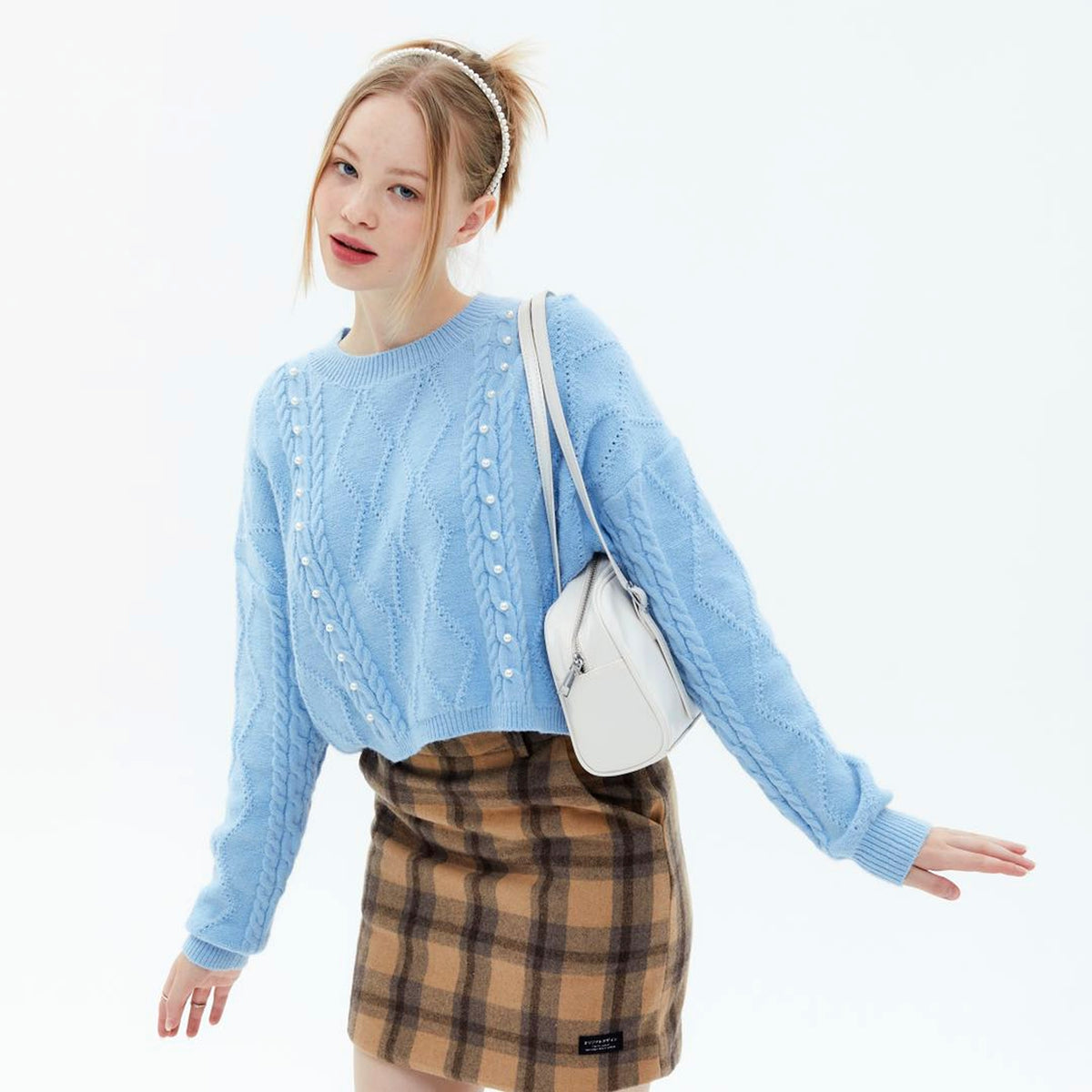 New Solid Pearl Sweater Loose And Versatile For Women - enhanced image 8