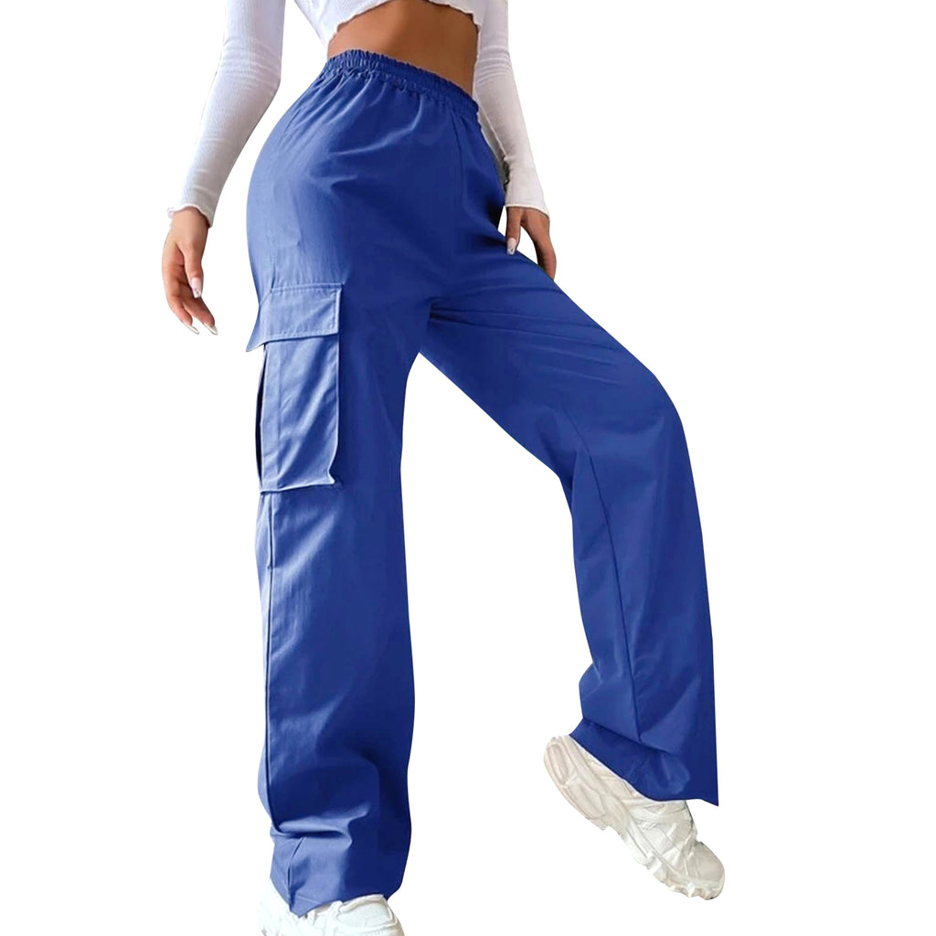 Women Wide Leg Pants Straight Loose (Jeans) - enhanced image 8