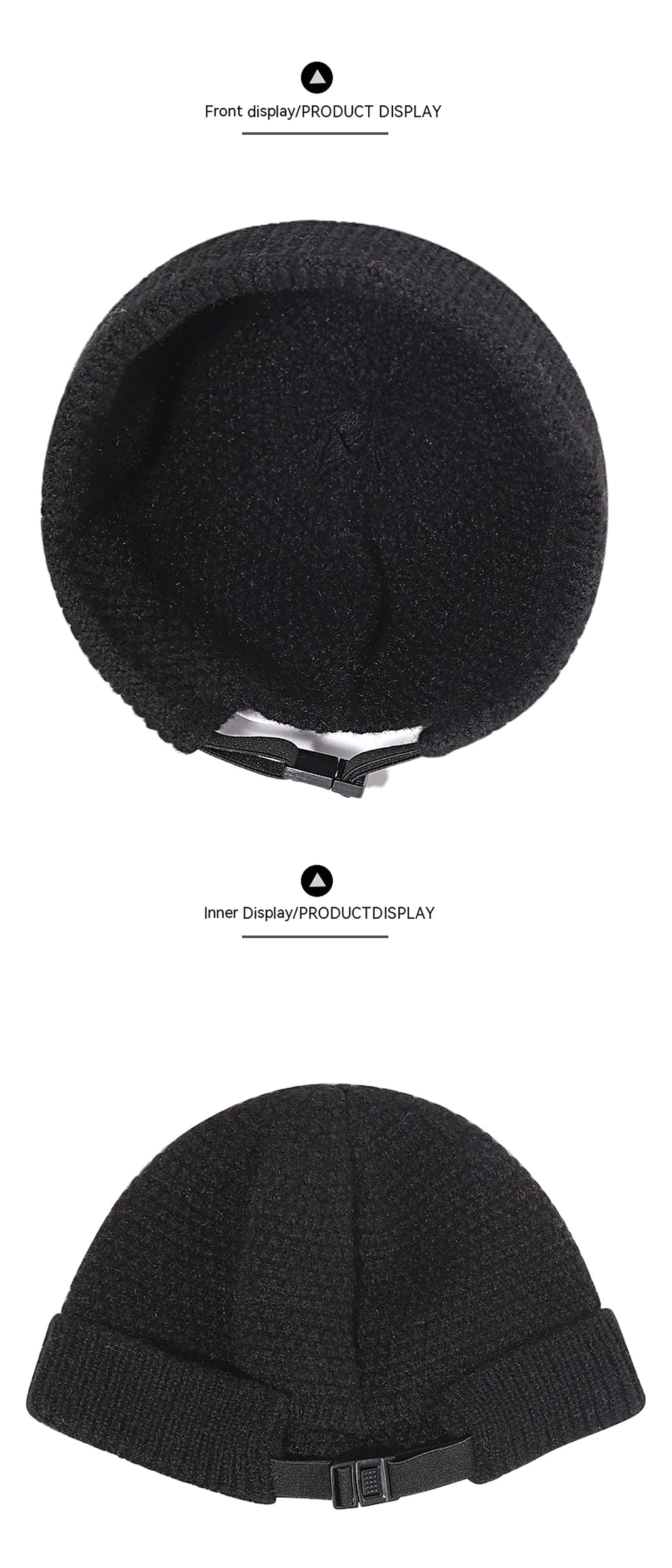 Outdoor Warm Hemming Knitted Woolen Cap - enhanced image 8