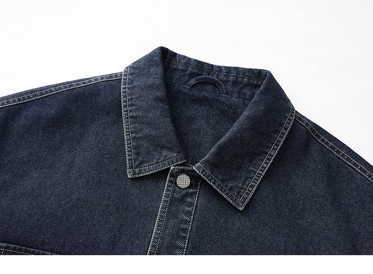 Pocket Decorative Lapel Men's Jacket