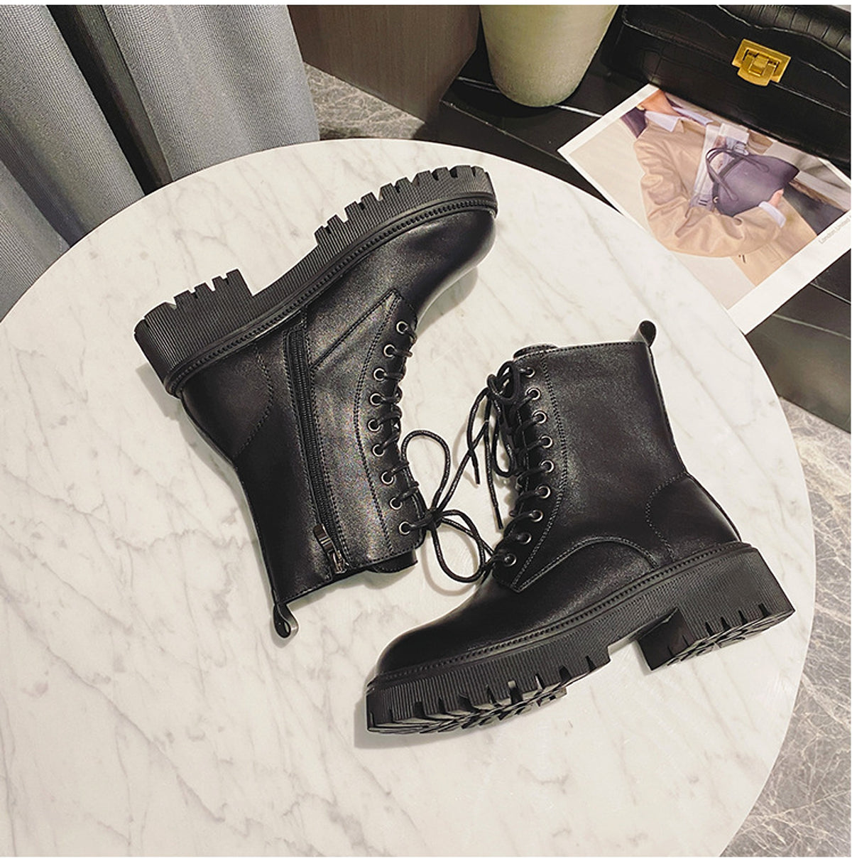 Rhinestone Martin Boots – Sparkle Bold. Walk Tall. - enhanced image 8