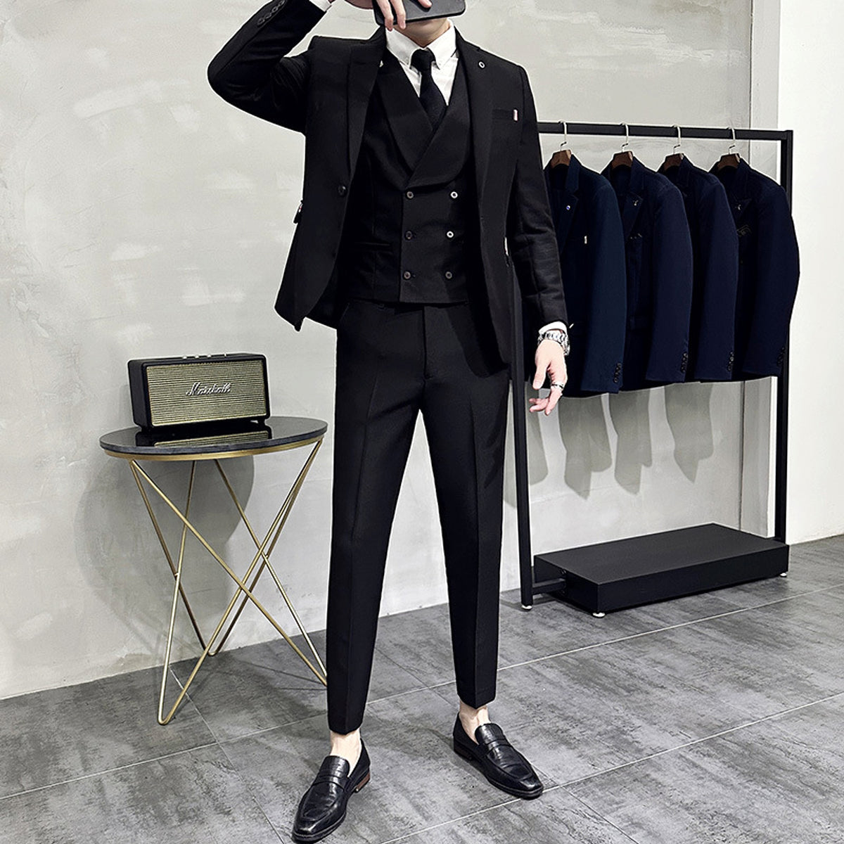 RoyalElite™ Men's Three-Piece Suit – Business & Event Perfection - enhanced image 8