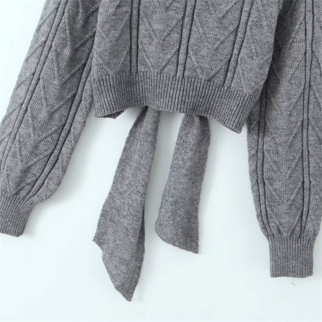 A.1 Short Backless Knitted Sweater Women - enhanced image 8