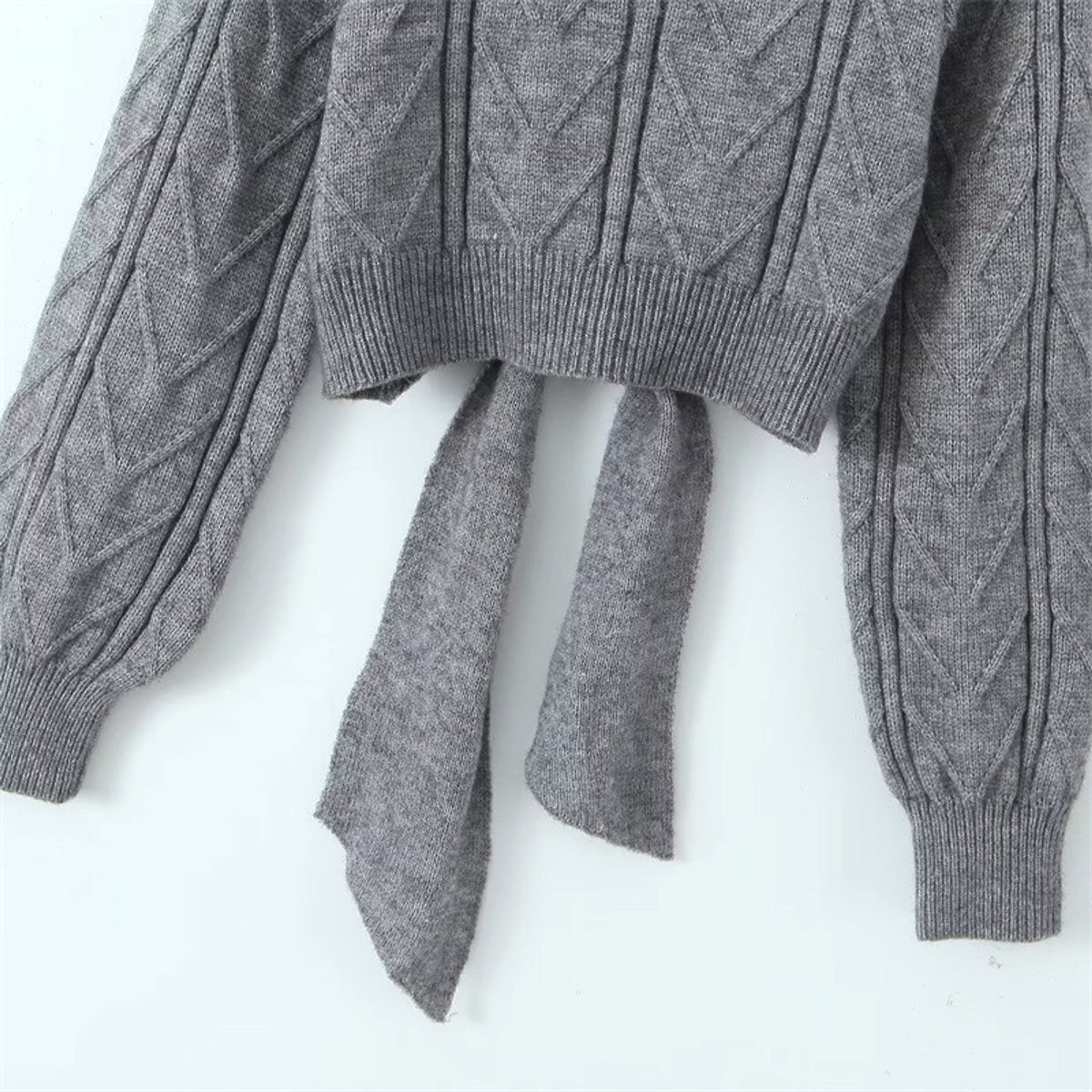 A.1 Short Backless Knitted Sweater Women - enhanced image 8