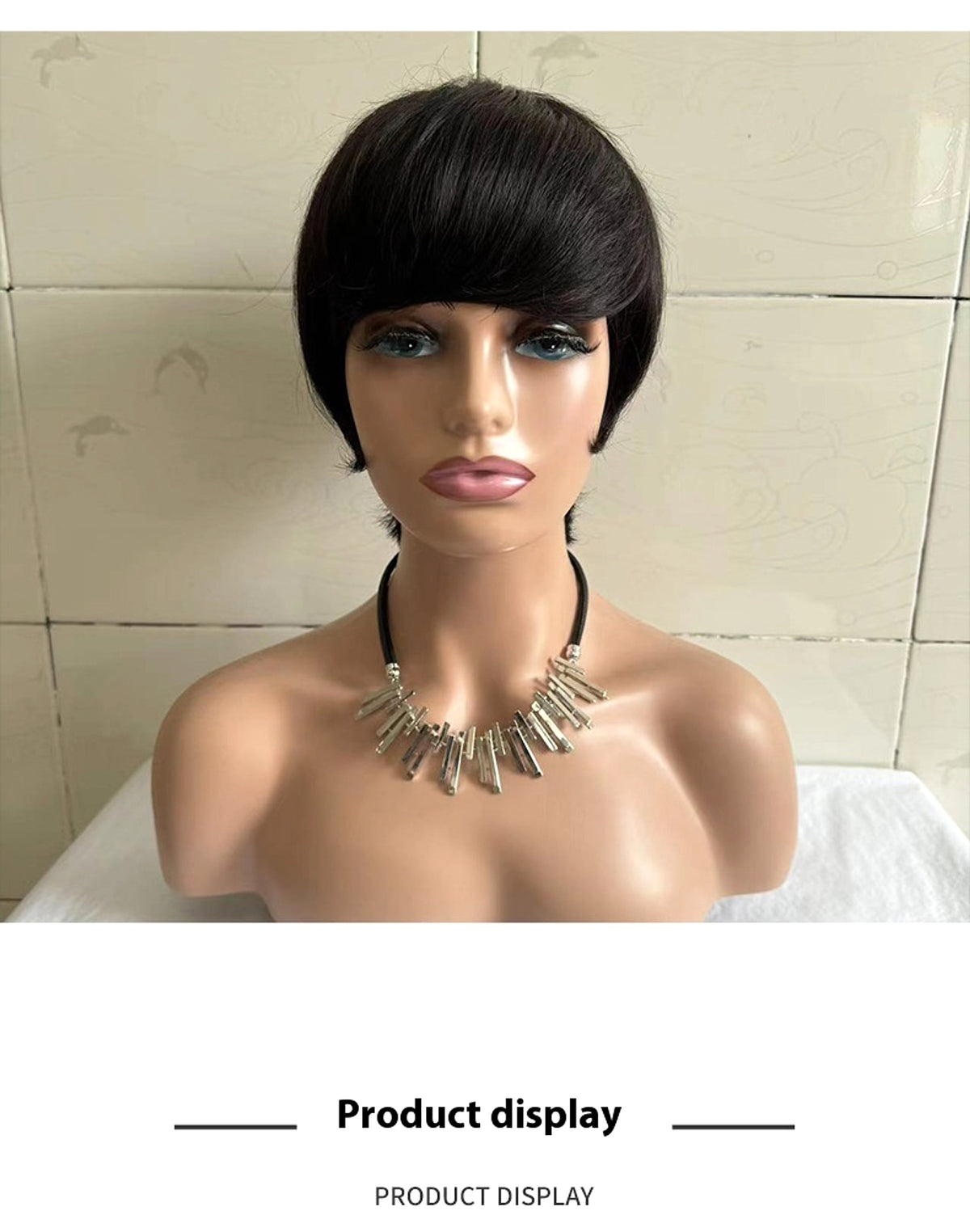 VelvetFlow Short Hair Rihanna Look - Real Human Hair - enhanced image 8