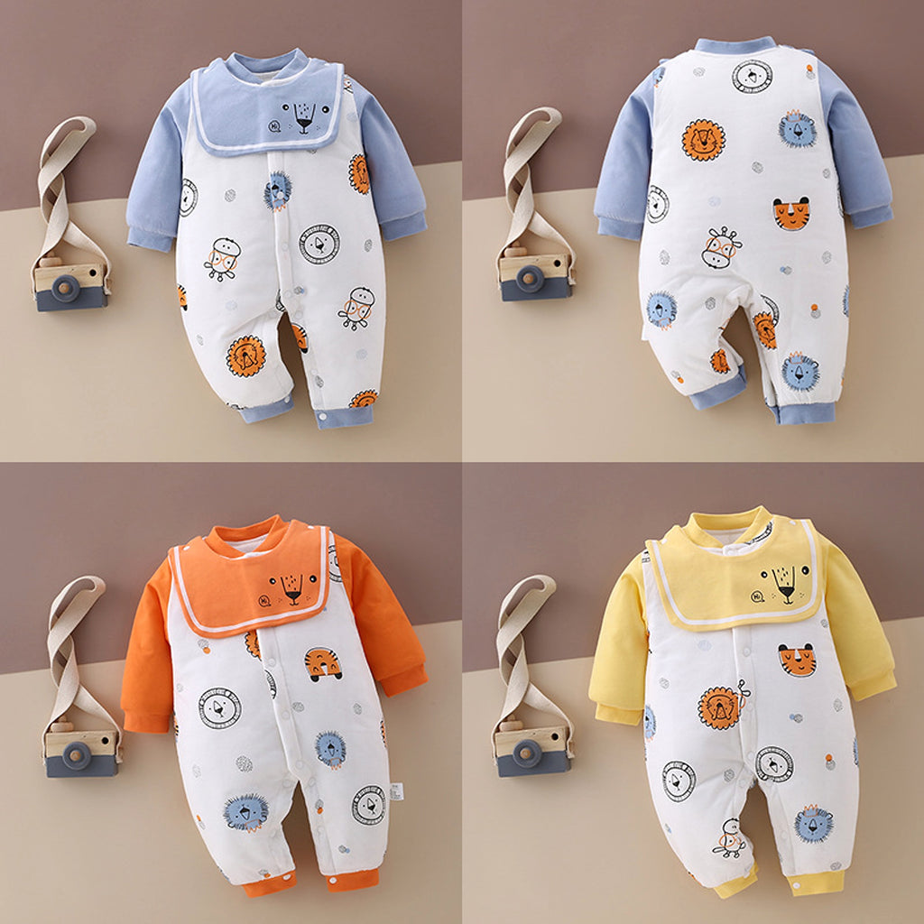 SnuggleZoo™ – Thick Winter Baby Onesie with Animal Print - enhanced image 8