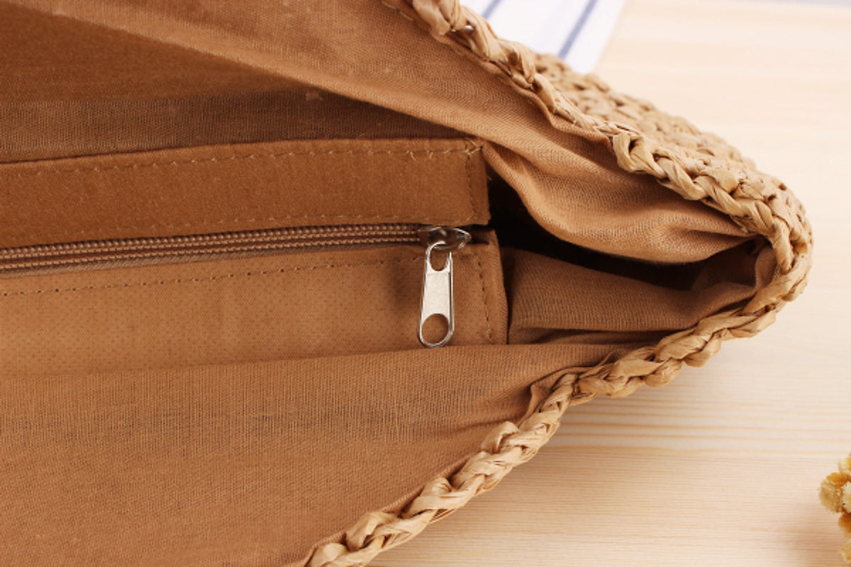 SolunaBag™ – Round Woven Straw Edition - enhanced image 8