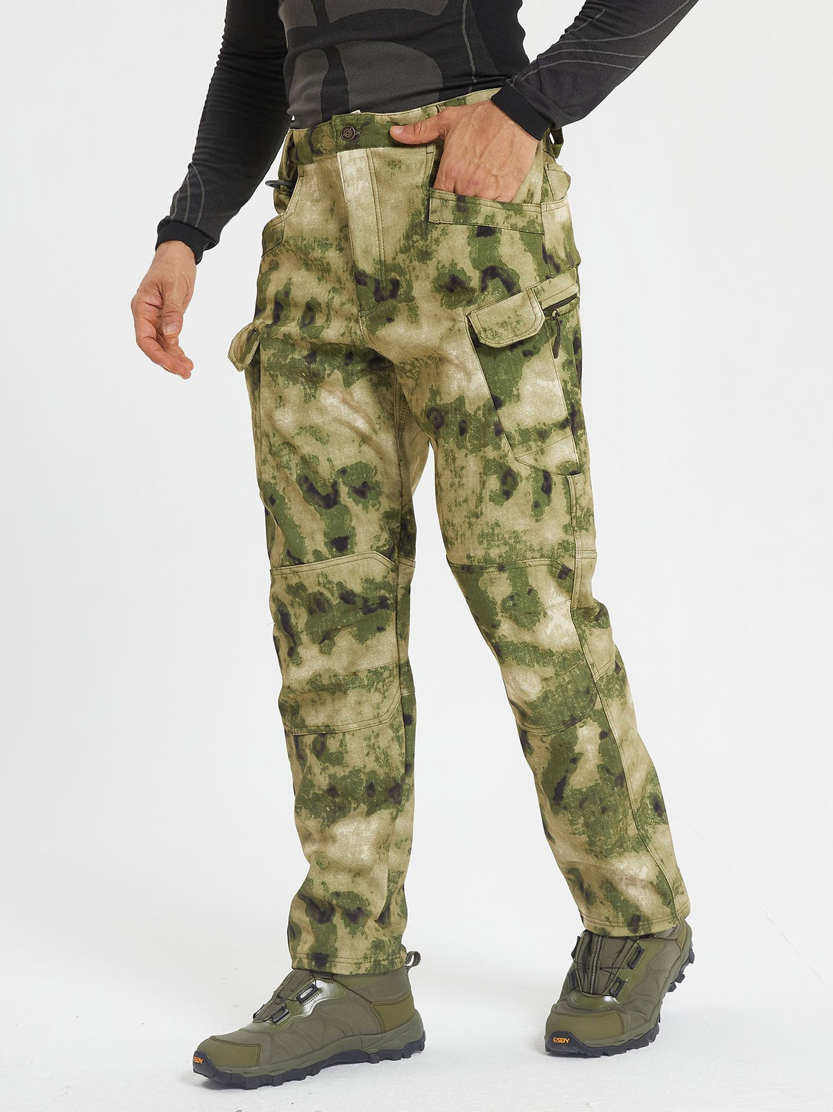 Sports Charging Soft Shell Polar Fleece Battle Climbing Pants - enhanced image 8
