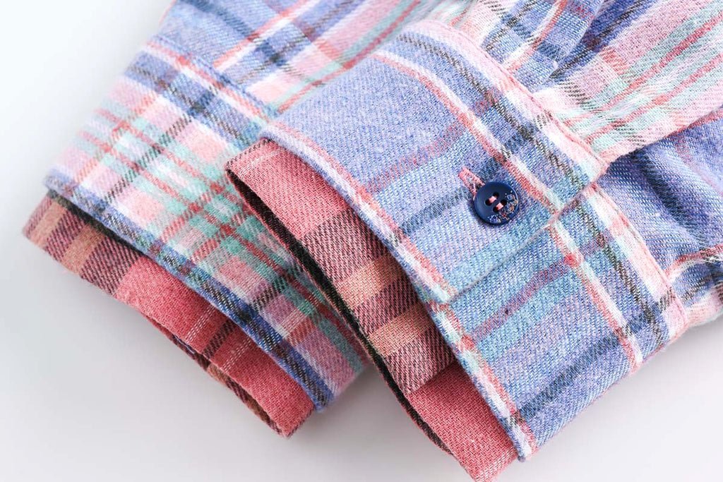 Spring Japanese Style Trend Plaid Stitching DressShirt Women - enhanced image 8