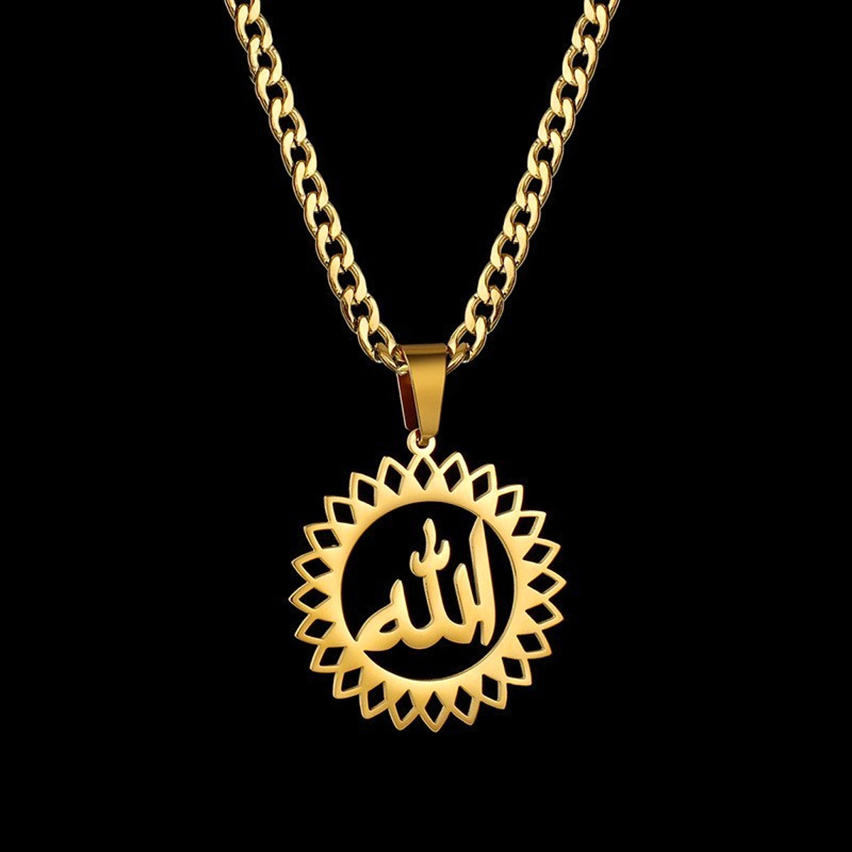 Stainless Steel DIY Arabic Name Necklace Personality - enhanced image 8