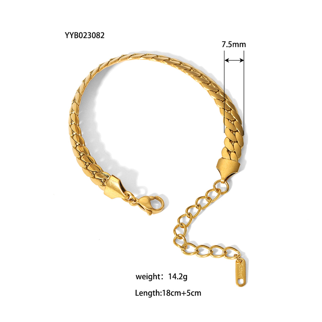 Elegant Gold-Plated Bracelet – Timeless & Stylish for Every Occasion - enhanced image 8
