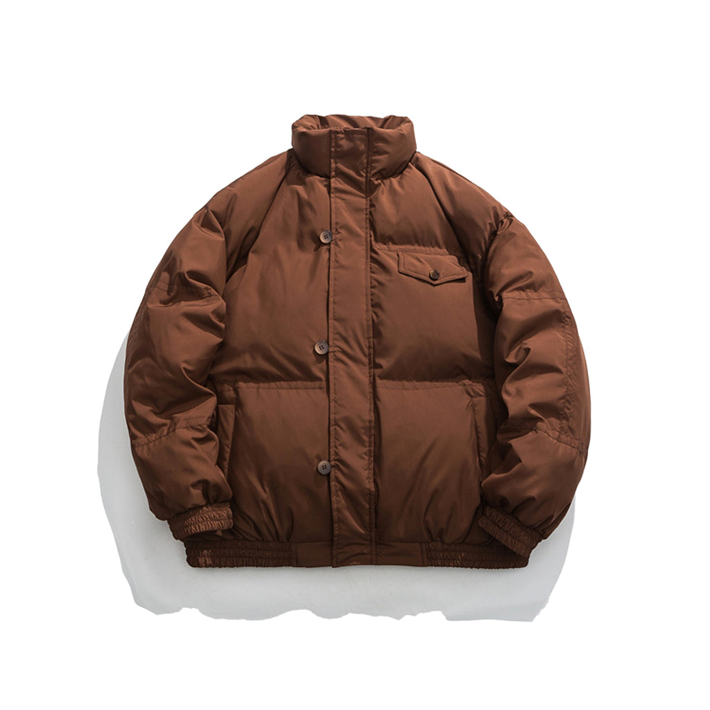 Stand Collar Workwear Cotton-padded Coat For Men Loose Cotton Padded Jacket - enhanced image 8