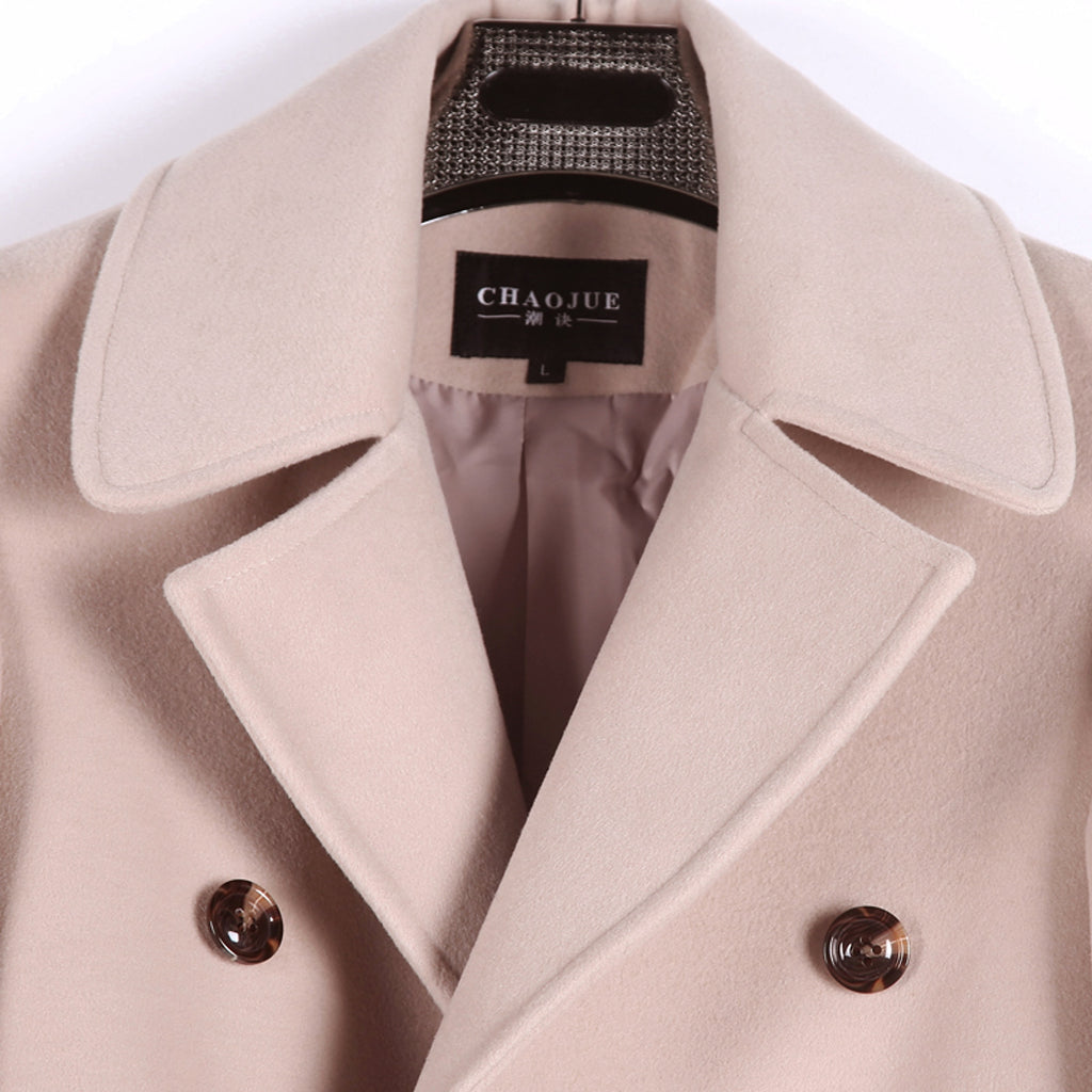 Trench Coat With Belt For Men - enhanced image 8